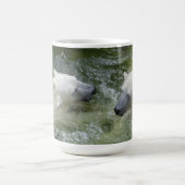 水おもしろい極熊 コーヒーマグカップ (中央)