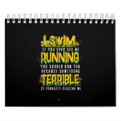 水おもしろい泳贈与泳ぐ人 カレンダー (カバー)