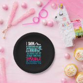 水おもしろい泳贈与泳ぐ人 ペーパープレート (パーティー)