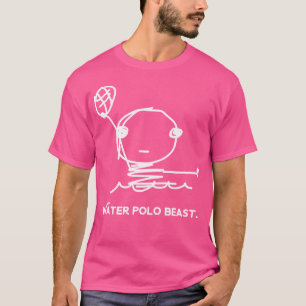 水おもしろい球プレーヤー用の水球 Tシャツ