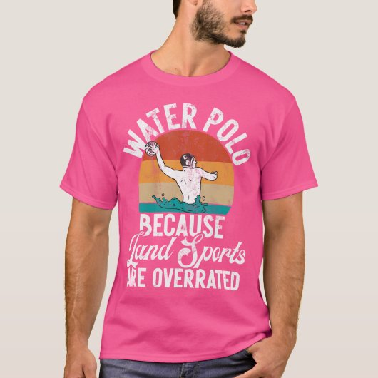 水おもしろい球選手およびプールボール水ポロCo Tシャツ (正面)