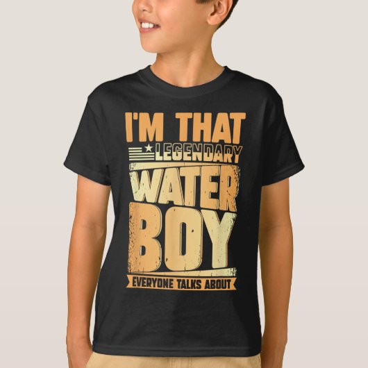 水おもしろい童サッカーのチームマネージャー水和Spe Tシャツ (正面)