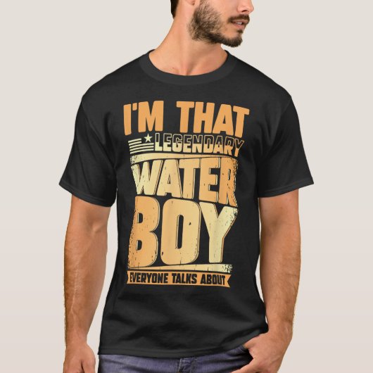 水おもしろい童サッカーのチームマネージャー水和Spe Tシャツ (正面)