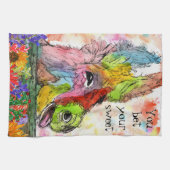 水おもしろい色のカラフルロバのキッチンタオル キッチンタオル (横)