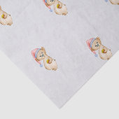 水おもしろい色のサンタハットのクリスマスベア 薄葉紙 (詳細)