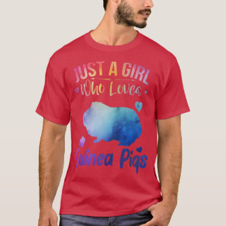 水おもしろい色の海の海Gを愛する女の子 Tシャツ