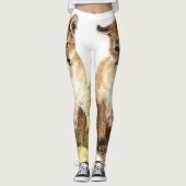 水おもしろい色キューブクーガー、プーマ、マウンテンライオン レギンス (正面)