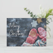 水おもしろい色クリスマスグリーティングカード シーズンカード (スタンド正面)