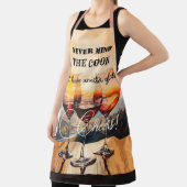 水おもしろい色ハッピーワイン恋人 エプロン (インサイチュ)