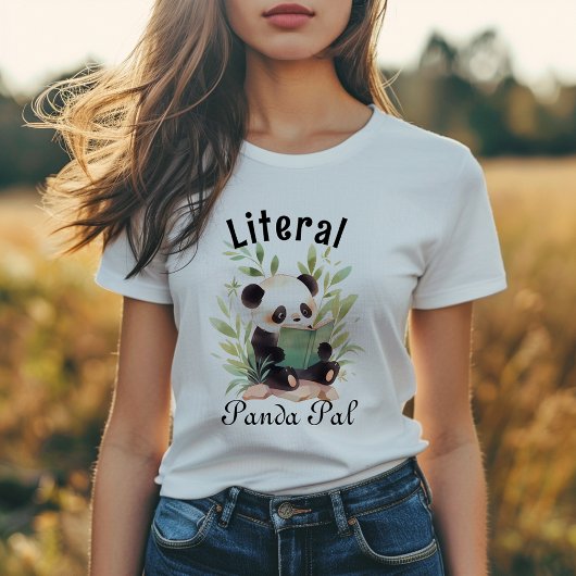水おもしろい色パンダ読A本 Tシャツ