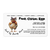 水おもしろい色卵カートンラベル ラベル (正面)