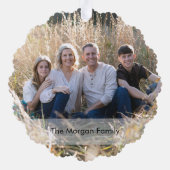 水おもしろい色雪だるまクリスマス オーナメントカード (裏面)