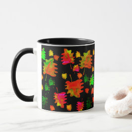 水おもしろい葉色コーヒーマグ マグカップ