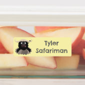 水おもしろい走牛の漫画パーソナライズされた ラベル (貼付)