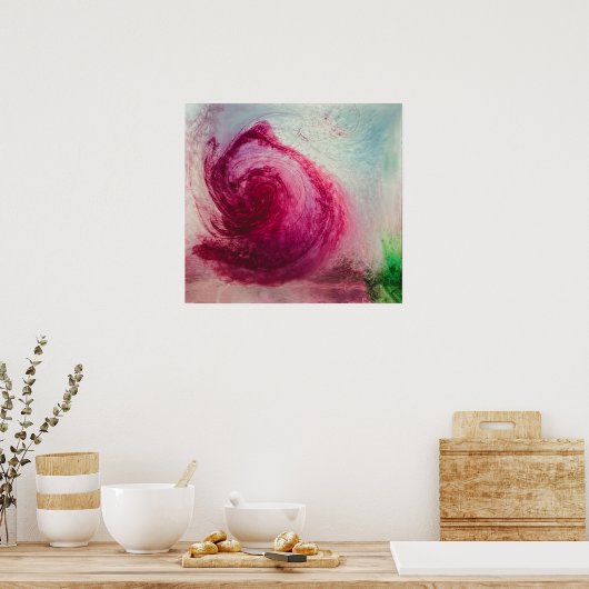 水およびインク6、 ポスター (キッチン)