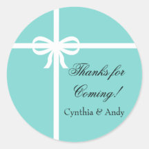 水およびリボンの好意のステッカー