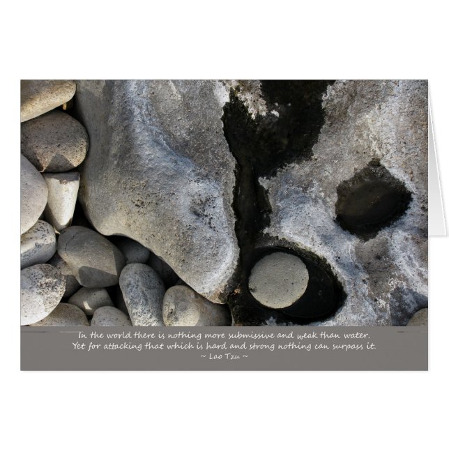 水および石 (正面横)