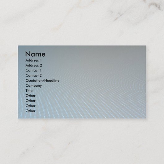 水および風 名刺 (正面)