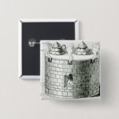 水および食糧を保つための装置は暖まります 缶バッジ (正面&裏面)