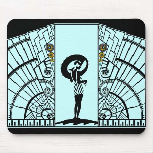 水および黄色の海岸Deco マウスパッド (正面)