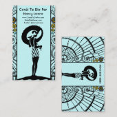 水および黄色の海岸Deco 名刺 (正面/裏面)