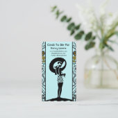 水および黄色の海岸Deco 名刺 (スタンド正面)