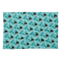 水および黒の近代美術の台所タオル