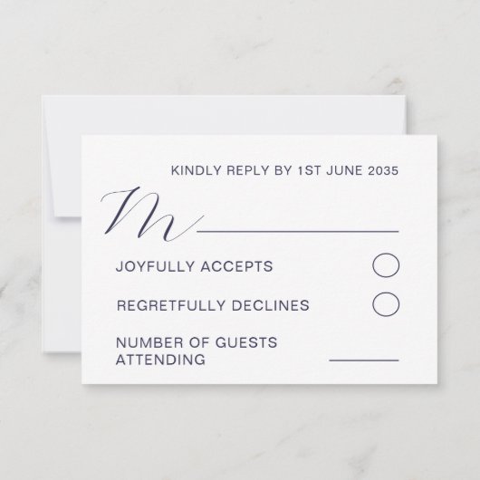 水お洒落彩野花カラフル結婚の 出欠カード (裏面)