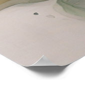 水お洒落彩鳥フローラアート ポスター (角)