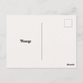 水お洒落彩鳥フローラアート ポストカード (裏面)