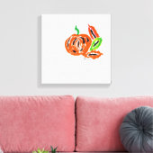水お洒落色かぼちゃ キャンバスプリント (インサイチュ (リビング))