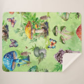 水お洒落色きのこ園 シェルパブランケット (正面(横))