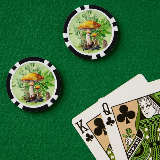 水お洒落色きのこ園 ポーカーチップ (ポーカーテーブル (ダブル))