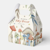 水お洒落色きのこ赤ちゃんシャワー フェイバーボックス (裏面サイド)