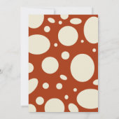 水お洒落色きのこ赤ちゃんシャワー 招待状 (裏面)