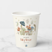 水お洒落色きのこ赤ちゃんシャワー 紙コップ (裏面)