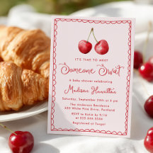 水お洒落色さくらんぼベビーシャワー