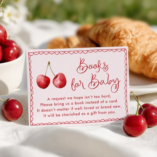水お洒落色さくらんぼベビー エンクロージャーカード