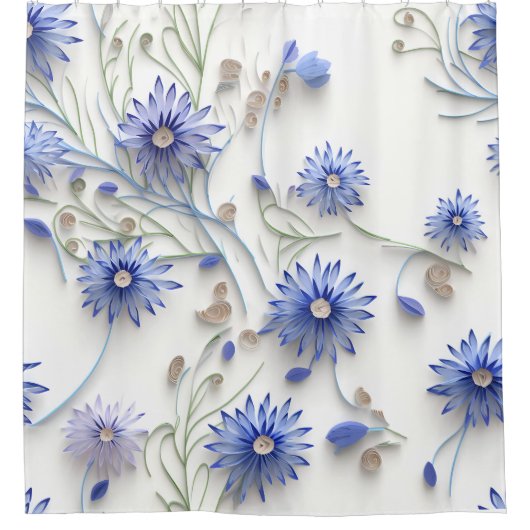 水お洒落色のエレガントとうもろこし シャワーカーテン (正面)