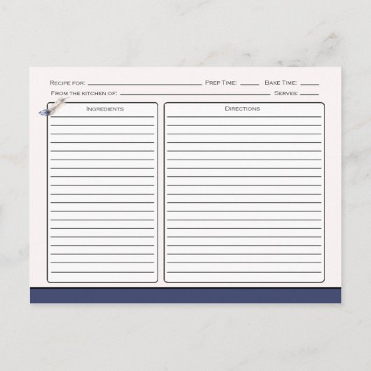 水お洒落色の羽とフクロウレシピ | ポストカード (裏面)