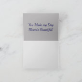 水お洒落色の花フローラ サンキューカード (内部)