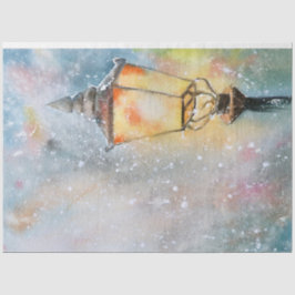 水お洒落色の雪のナイトランプクリスマス 薄葉紙