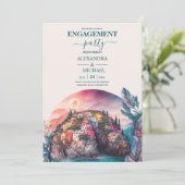 水お洒落色イタリアンデザイン 招待状 (スタンド正面)