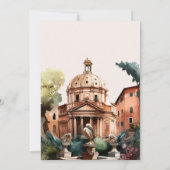 水お洒落色イタリアンデザイン 招待状 (裏面)