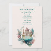 水お洒落色イタリアンデザイン 招待状 (正面)