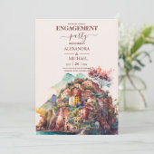 水お洒落色イタリアンデザイン 招待状 (スタンド正面)