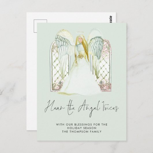 水お洒落色エンジェル音声スクリプト出生 ポストカード (正面/裏面)