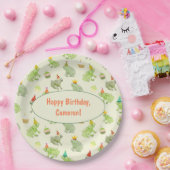 水お洒落色カエル誕生日パーティー ペーパープレート (パーティー)