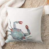 水お洒落色カニ クッション (ブランケット)