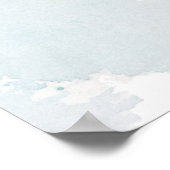 水お洒落色カニ ポスター (角)